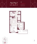 5656 Balaclava Plan B 1 bed+Flex+1 bath