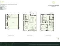 Elwynn Green Plan D1 3 bed+Basement Flex+2