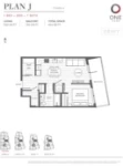 One Park Plan J 1 bed+DEN+1 bath