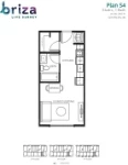 Briza Plan S4 Studio+1 bath