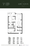 Arcadia Plan F 2 Bedroom 2 Bathroom