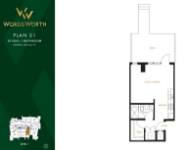 Wordsworth Plan S1 Studio+1 bath