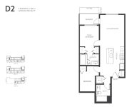 VIVA Plan D2 2 bed+2 bath