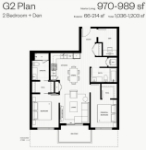 Hue Plan G2 2 bed+DEN+2 bath