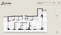 Lina at QE Park Plan D3 3 bed+Flex+DEN+2 bath