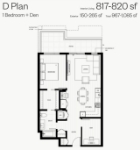 Hue Plan D 1 bed+DEN+1 bath