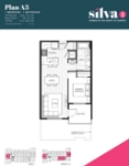 Silva 2 Plan A3 1 bed+1 bath