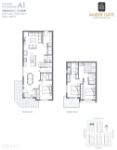 Amber Gate Plan A1(Garden Townhouse) 3 bed+3
