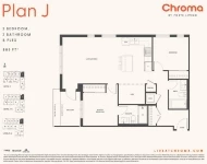 Chroma Plan J 2 bed+2 bath+Flex