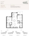 Park & Maven Plan C3 2 bed+2 bath