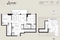 Lina at QE Park Plan PH1 2 bed+2 bath