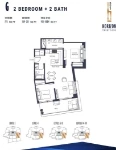 Horizon 21 Plan G 2 bed + 2 bath