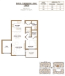 Sequoia Type E 1 bed+DEN+1 bath