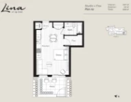 Lina at QE Park Plan A2 Studio+Flex+1 bath