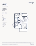 Ashleigh Oakridge Plan A4c 1 Beroom + Flex 1 Bathroom