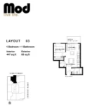 Mod Plan 03 1 bed+1 bath
