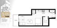 Sitka House Plan S05 Studio+1 bath