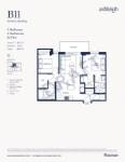 Ashleigh Oakridge Plan B11 2 Beroom + Flex 2 Bathroom