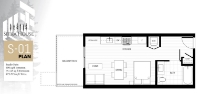 Sitka House Plan S01 Studio+1 bath