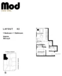 Mod Plan 02 1 bed+1 bath