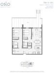 OSLO Plan A2b1 2 bed+2 bath+Study