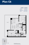 The Sky Estates of Highline Metrotown Plan C6 2 bed+2 bath