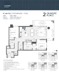 Gilmore Place Plan E4 2 bed + DEN