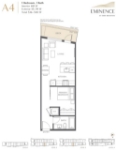 Eminence at Knox Mountain Plan A4 1 bed+1 bath
