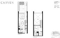 Carven Plan Loft1 1 bed+1 bath