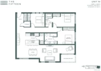 The Fifteen Unit M 3 bed+2 bath