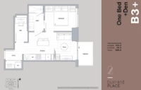 2 Burrard Place Plan B3 1 bed + DEN