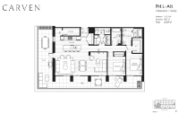 Carven Plan PHL-Alt 2 bed+Family+2 bath