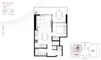 Reign Plan B1 1 bed+ 1 bath