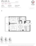 One Park Plan L 1 bed+DEN+1 bath