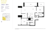 VUE 2H south 2 bed + DEN