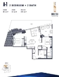 Horizon 21 Plan A1 2 bed + 2 bath