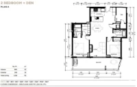 One Bear Mountain Plan A 2 bed+DEN