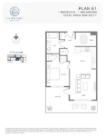 La Riviere Plan-E1-1-bed+1-bath