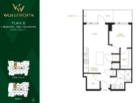 Wordsworth Plan B 1 bed+DEN+1 bath