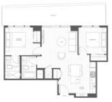 Luxe Lansdowne Plan B6 2 bed+ 2 bath