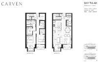 Carven Plan SKY TH-Alt 2 bed+LIbrary +2 bath