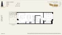 The Cut PHASE 2 Plan A 1-Bedroom 1-Bathroom