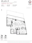 One Park Plan P 2 bed+DEN+2 bath