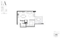 Smith and Farrow Plan A 1 bed + 1 bath