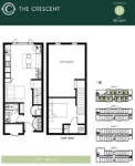 The Crescent at Red Plan L1 1 bed+Loft+1 bath