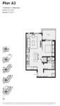 Format Plan A3 1 bed+1 bath
