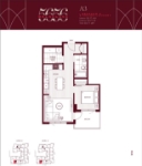 5656 Balaclava Plan A3 1 bed+Storge+Laundry+1 bath