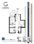 Gabriel Plan B6 JR. 2 Bed + 1 Bath