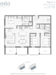 OSLO Plan A3 3 bed+2 bath+Study