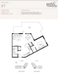 Park & Maven Plan F7 1 bed+1 bath